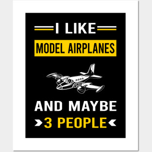 3 People Model Airplane Plane Planes Aircraft Posters and Art